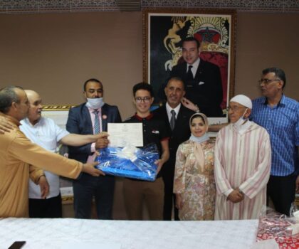 الرحال يحتفي بالتلميذين ” وايسي ” و ” المرابطي ” في حفل بهيج