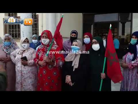 بالفيديو..مباشرة من امام بلدية سطات طيابة الحمام في وقفة احتجاجية