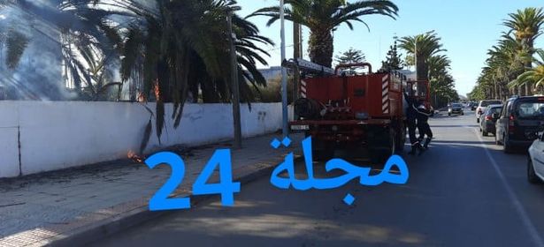 الجديدة…حريق مهول بفيلا مهجورة بحي بلاطو يثير الرعب لدى الساكنة