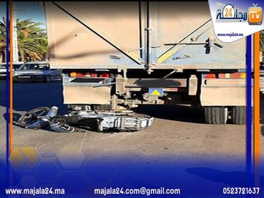 احد ولاد فرج…دراجة نارية ترسل طفلا و أخته إلى قسم المستعجلات بالجديدة