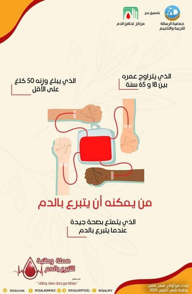 الحملة الوطنية تحت شعار ” نقطة من دمك تنقذ وطنك “