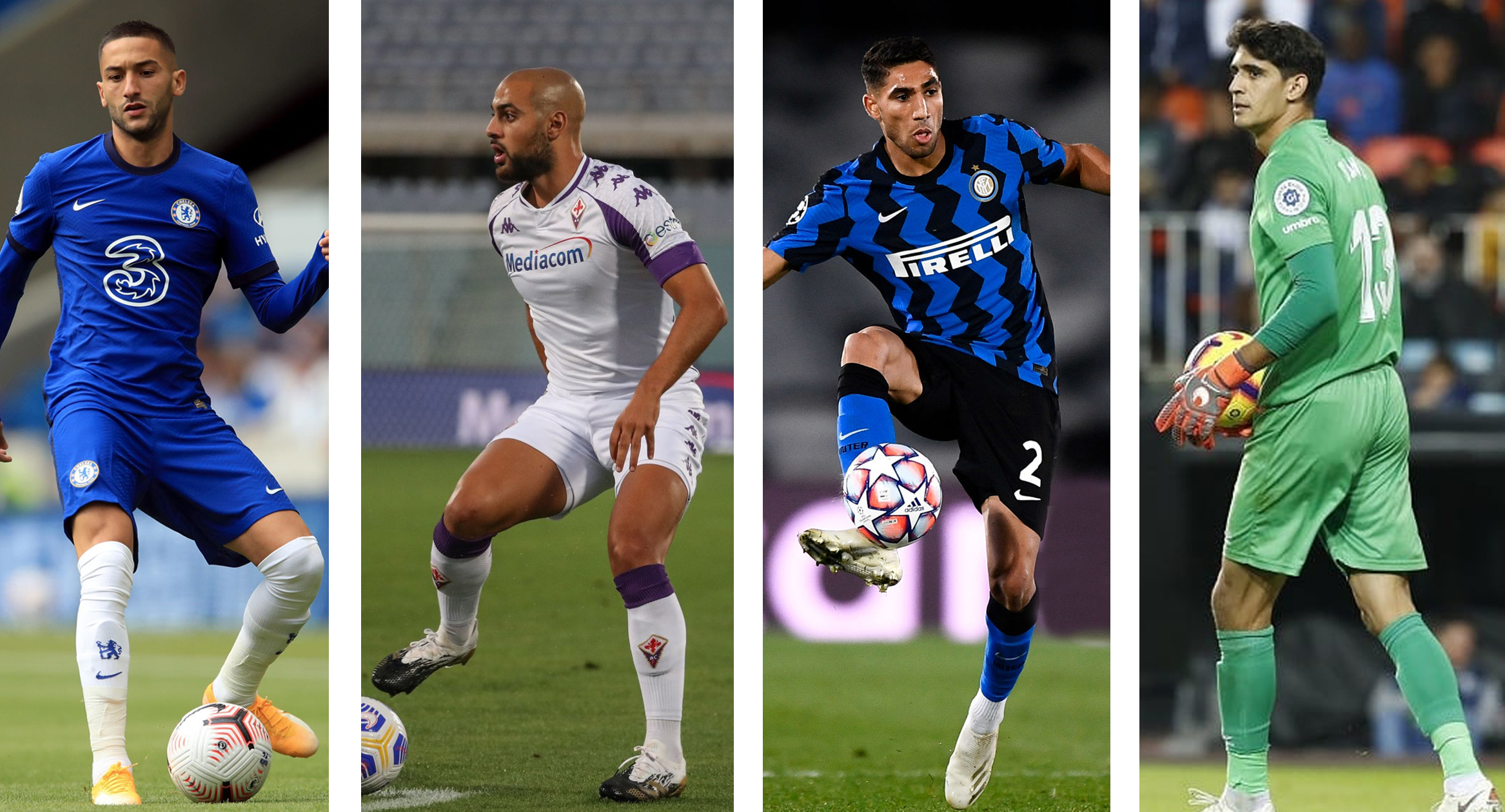 ترشيح أربعة لاعبين مغاربة لنيل جائزة “أفضل لاعب مغاربي في السنة” لمجلة “فرانس فوتبول”