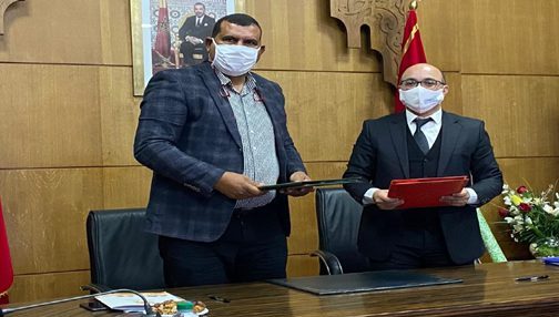 توقيع اتفاقية شراكة وتعاون بين الهيئة الوطنية للمهندسين المساحين الطبوغرافيين والمجلس الإقليمي لأوسرد