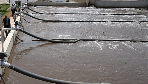 أشغال إنجاز محطة تصفية المياه العادمة بالقطب الصناعي بالنواصر "سابينو" بلغت %75