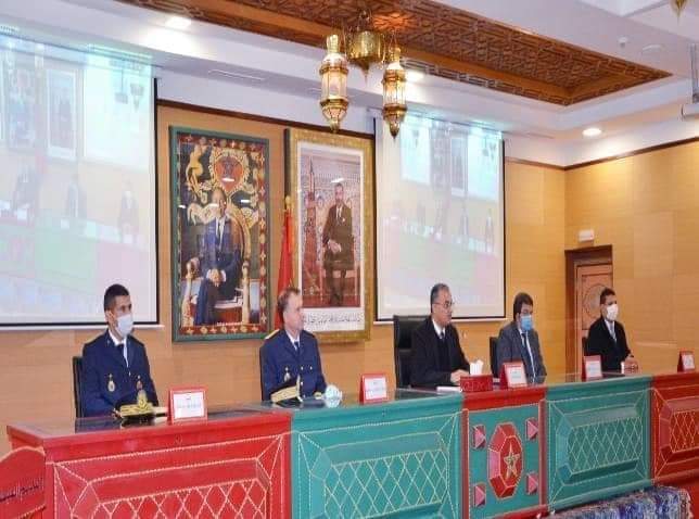عامل اقليم القنيطرة فؤاد المحمدي يترأس مراسيم تعيين رجال سلطة الجدد مع احترام الثام للبروتوكول الصحي+صور