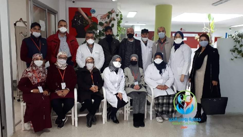 جمعية رواحل الخير تنظم حملة للتبرع بالدم بالمركز الجهوي لتحاقن الدم بسانية الرمل