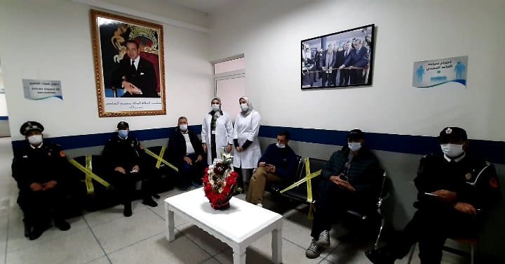 انطلاق عملية التلقيح لموظفي الأمن بولاية الجديدة ضد “كوفيد 19”