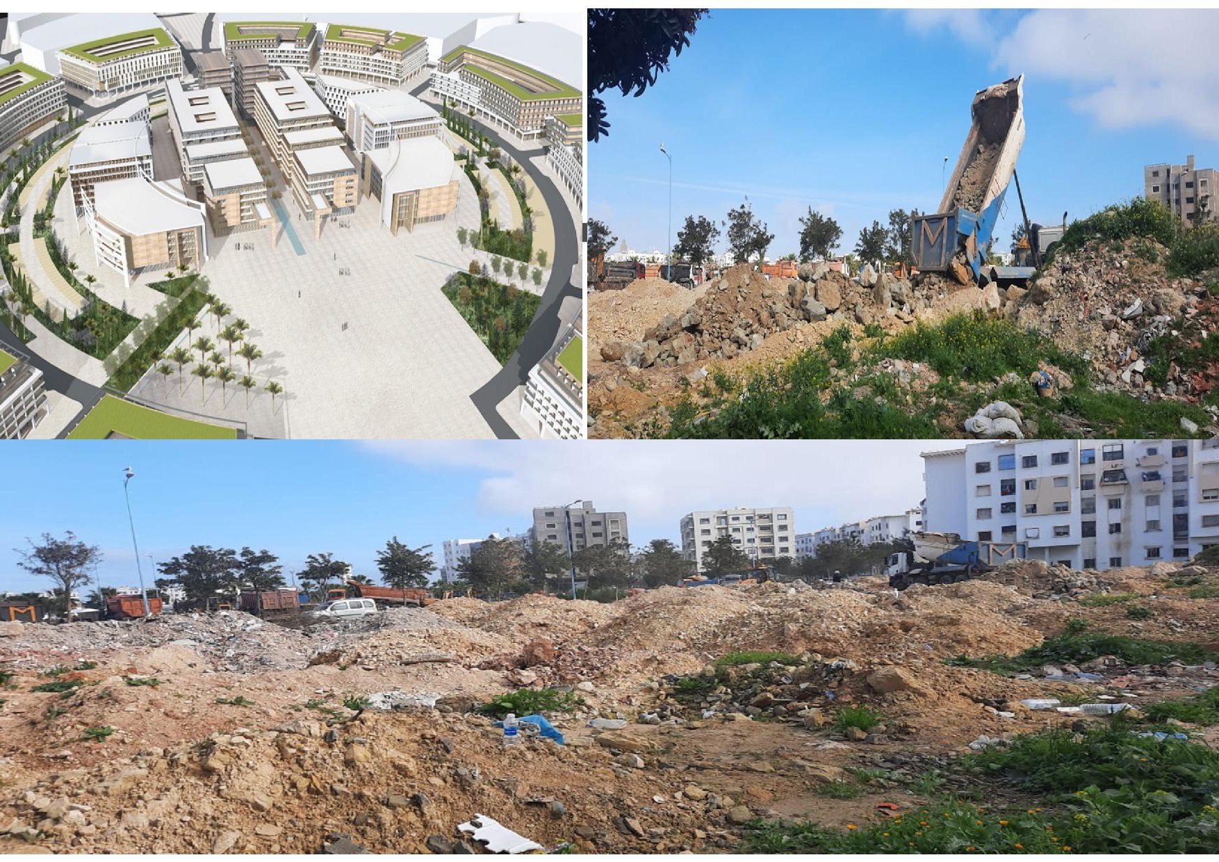 الجديدة.. محيط ساحة حي المطار من مشروع رائد على الورق إلى مشروع ميت