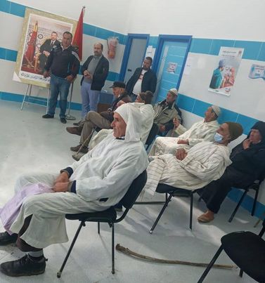 جماعة ونانة تستقبل أولى الحالات المستفيدة من التطعيم ضد كوفيد19