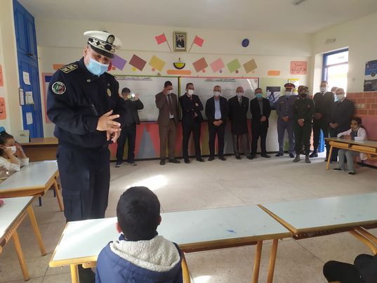 المدرسة الإبتدائية تخلد اليوم الوطني للسلامة الطرقية ببيوكرى