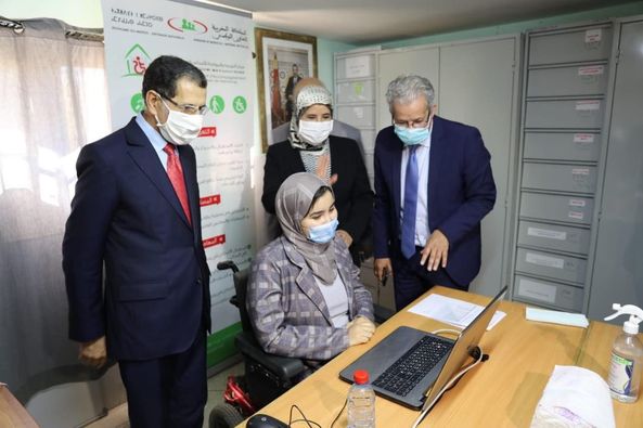 العثماني يتفقد سير المباريات الموحدة لتوظيف ذوي الاحتياجات الخاصة