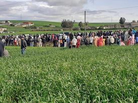 إعادة تمثيل جريمة قتل الطفلة مريم بضواحي مدينة الكارة