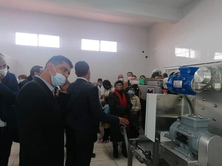 بوعيدة والوفد النرافق لها في زيارة لجماعة امي نفاست اقليم كلميم