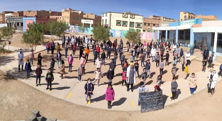 تنغير: الأطر الإيدارية و التربوية تحتفي باليوم العالمي للسلامة الطرقية