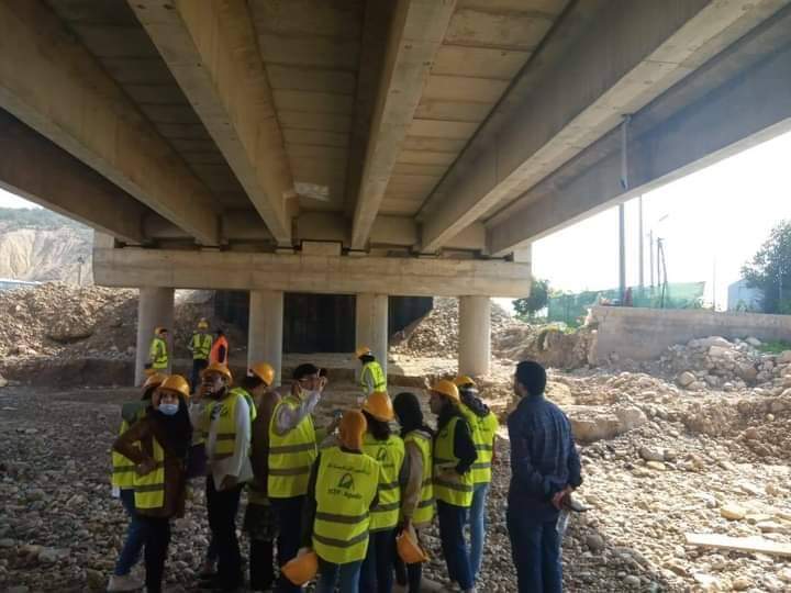 زيارة ورشي إعادة بناء منشأتين فنيتين على وادي إيمي ووادي أغروض