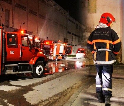 طنجة: نشوب حريق مهول بوحدة صناعية للنسيج مرة أخرى