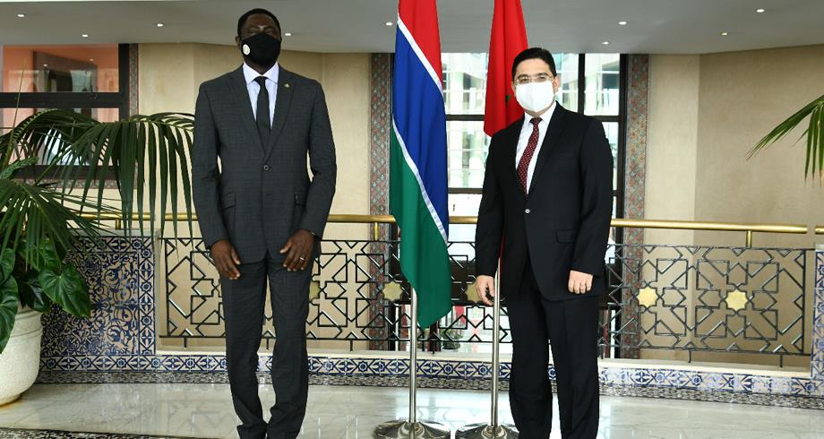 بوريطة يستقبل وزير خارجية غامبيا الذي حمل رسالة إلى جلالة الملك