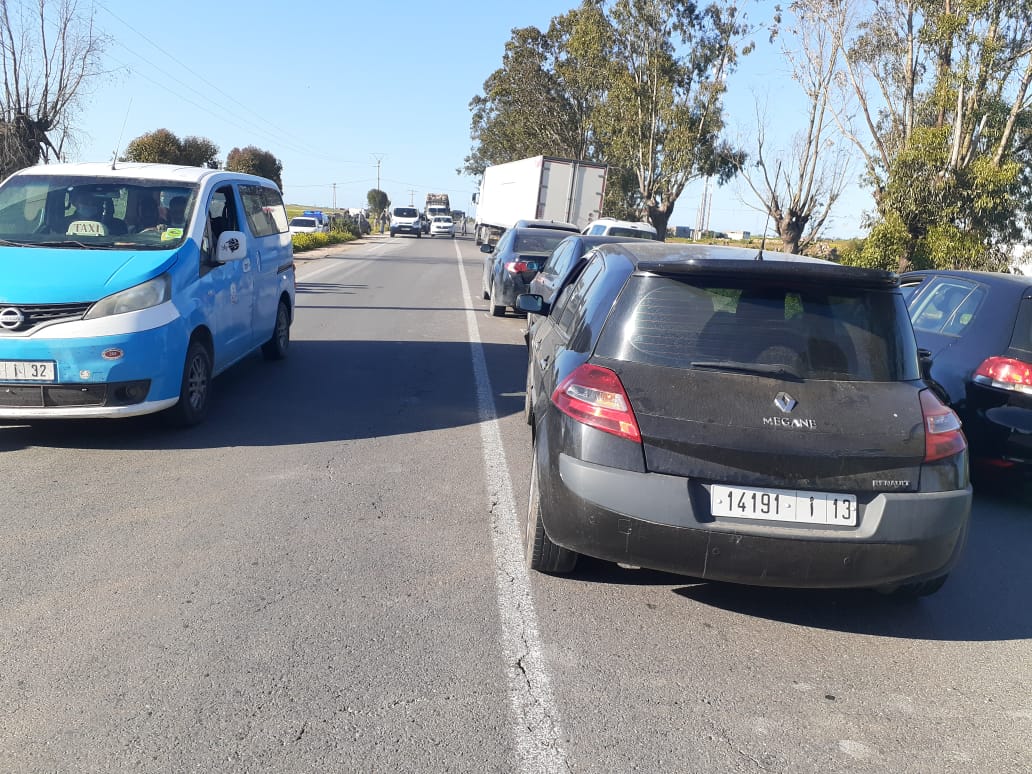 إزالة علامة التشوير بين مدارة مصور راسو و سيدي اسماعيل تخلق حوادث سير خطيرة