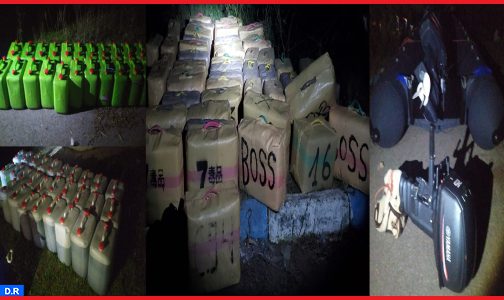 أصيلة…إجهاض عملية تهريب مخدرات وحجز أطنان من مخدر الشيرا