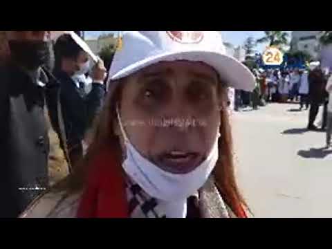 فيديو|الأساتذة الذين فرض عليهم التعاقد ينظمون مسيرة احتجاجية بمدينة الجديدة