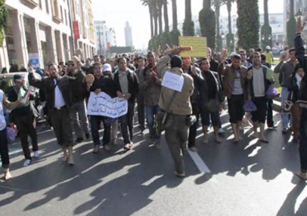 الرباط ..ولاية الأمن تنفي استخدام القوة والعنف لتفريق احتجاج للأساتذة