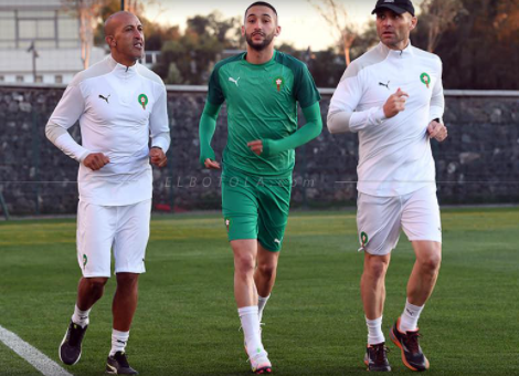 الأسود في أول حصة تدريبية استعدادا لمباراة موريتانيا