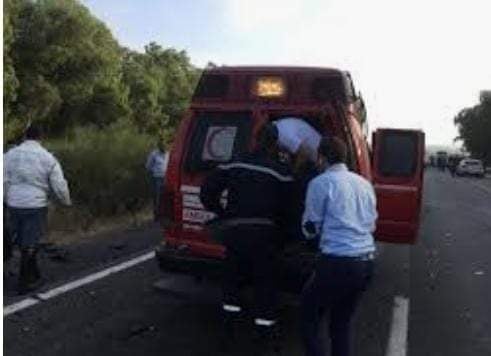 انقلاب حافلة لنقل الركاب قرب مرجان تخلف جرحى وقتيلين واستنفار امني كبير بالقنيطرة