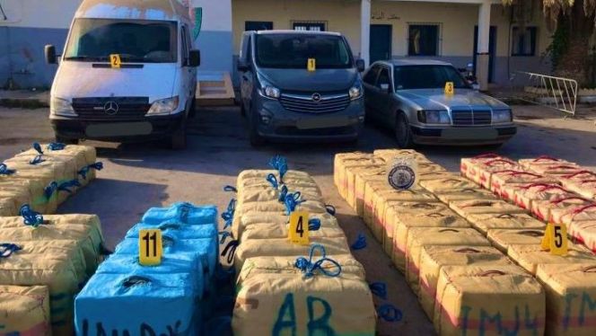 الناظور: إحباط محاولة لتهريب 4 أطنان من الحشيش