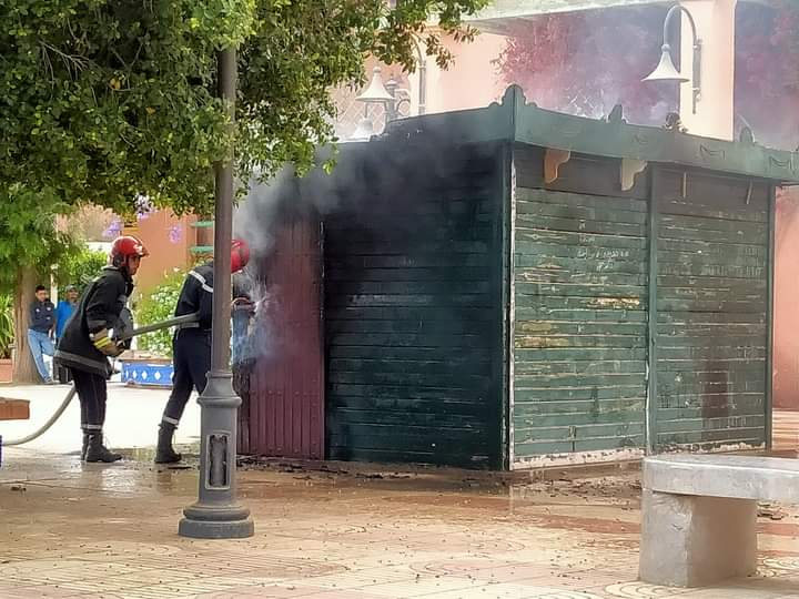 إبن جرير .. مجهولون يضرمون النيران