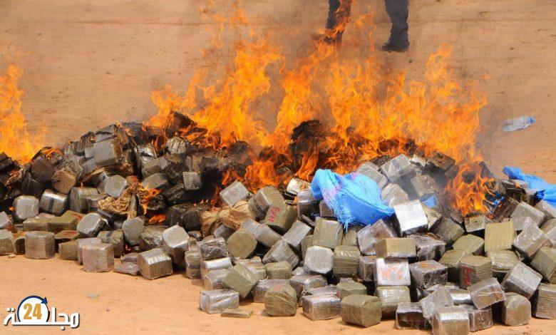 الدار البيضاء.. إتلاف أزيد من تسعة أطنان من مخدر الشيرا