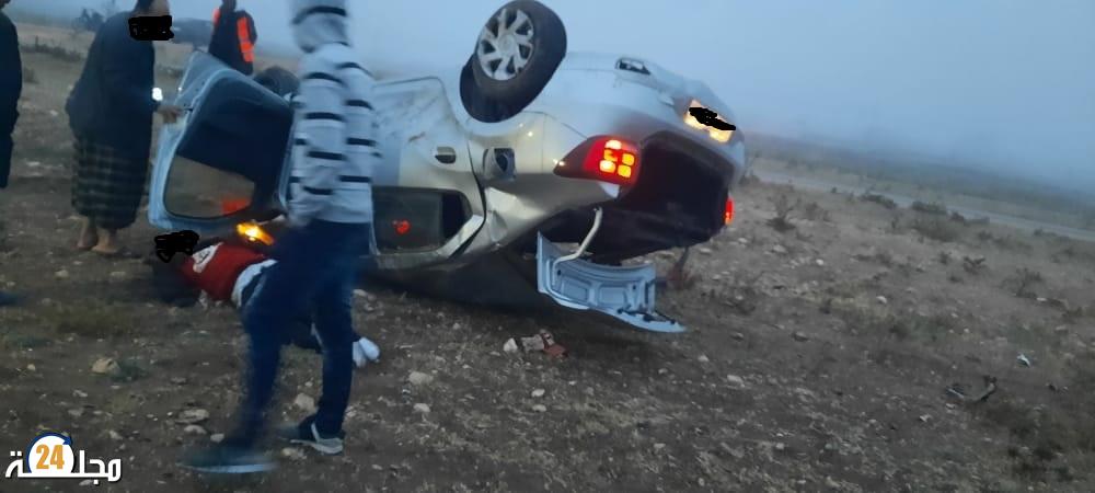 مصرع 3 أشخاص ضمنهم حامل في حادثة سير ضواحي سطات