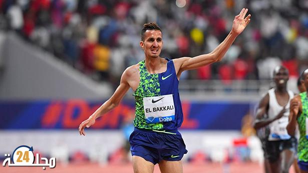 العداء المغربي سفيان البقالي يحل ثالثا في سباق 1500 متر بالدوحة