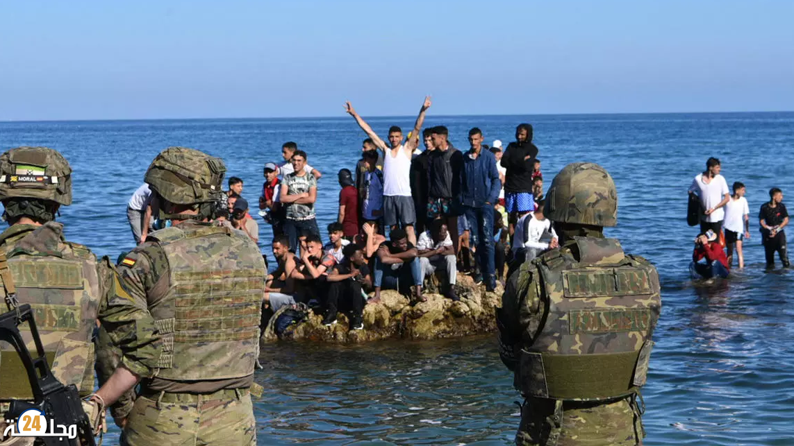 150 مهاجرا حاولوا الهجرة عبر حدود مليلة