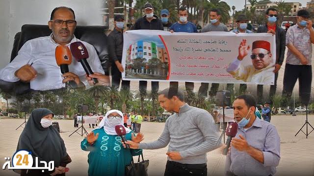 المرصد الوطني لتخليق الحياة العامة في وقفة تضامنية مع المعترضين عن احداث مؤسسة خاصة بسطات