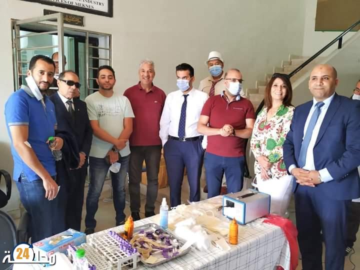 نجاح كبير لحملة التبرع بالدم التي نظمتها جمعية أمل الوطنية بمكناس.