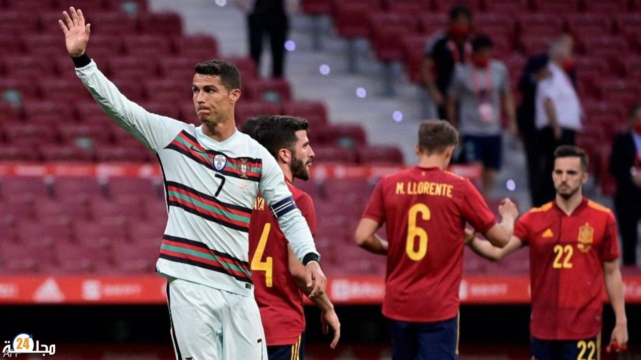 رونالدو يتعرض لـ”للإهانة” خلال مباراة منتخب بلاده أمام اسبانيا