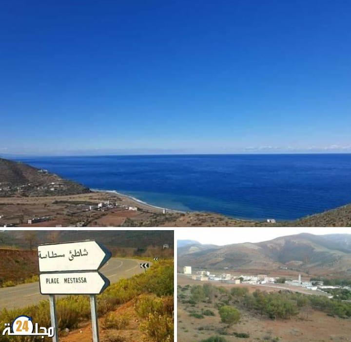 شاطئ “مسطاسة” بني جميل من بين الشواطئ الممتازة بإقليم الحسيمة يشكو ضعف البنية التحتية .