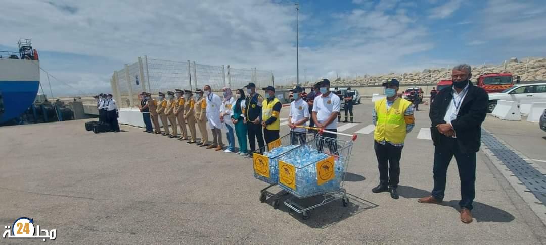 بالصور: هكذا تم إستقبال الجالية المغربية بميناء طنجة المتوسطي