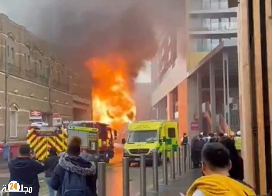 انفجار في محطة مترو الأنفاق في لندن