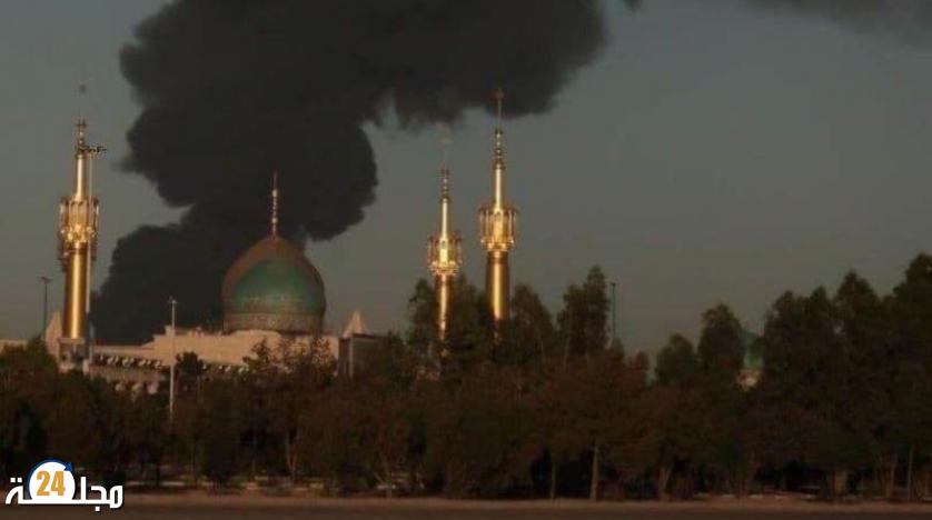 حريق ضخم في مصفاة إيرانية