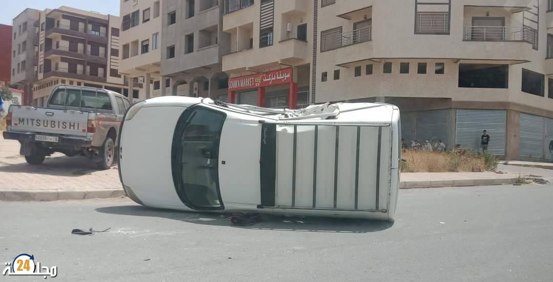 سطات.. إنقلاب سيارة  ترسل شخص إلى المستعجلات