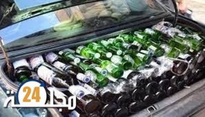 حجز كمية من الخمور على إثر حادثة سير بالناظور
