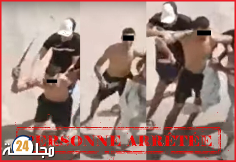 مقطع فيديو يجر شخصا ثلاثينيا للإعتقال