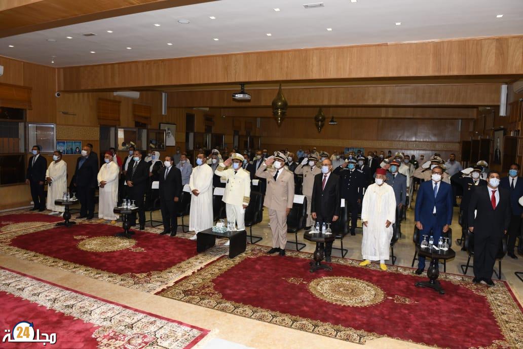 عامل إقليم الرحامنة يترأس مراسيم الإستماع للخطاب الملكي السامي