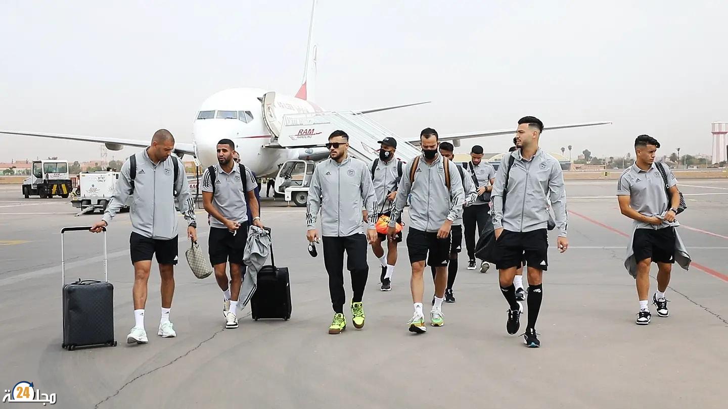طائرة المنتخب الجزائري تصل المغرب وبلماضي يوجه رسالته بشأن العلاقات
