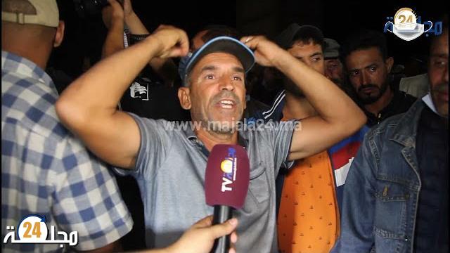 بالفيديو…تصريحات صادمة وسط بكاء وإغماءات لحظة وصول جثمان ياسين الداودي رئيس جماعة گيسر