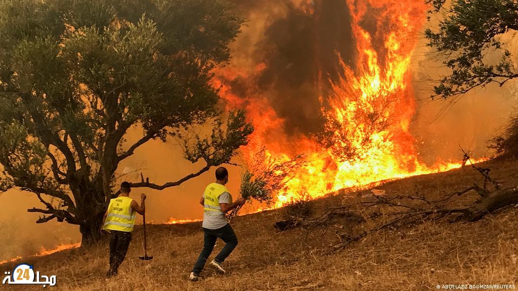 الحرائق تشتعل من جديد في الجزائر