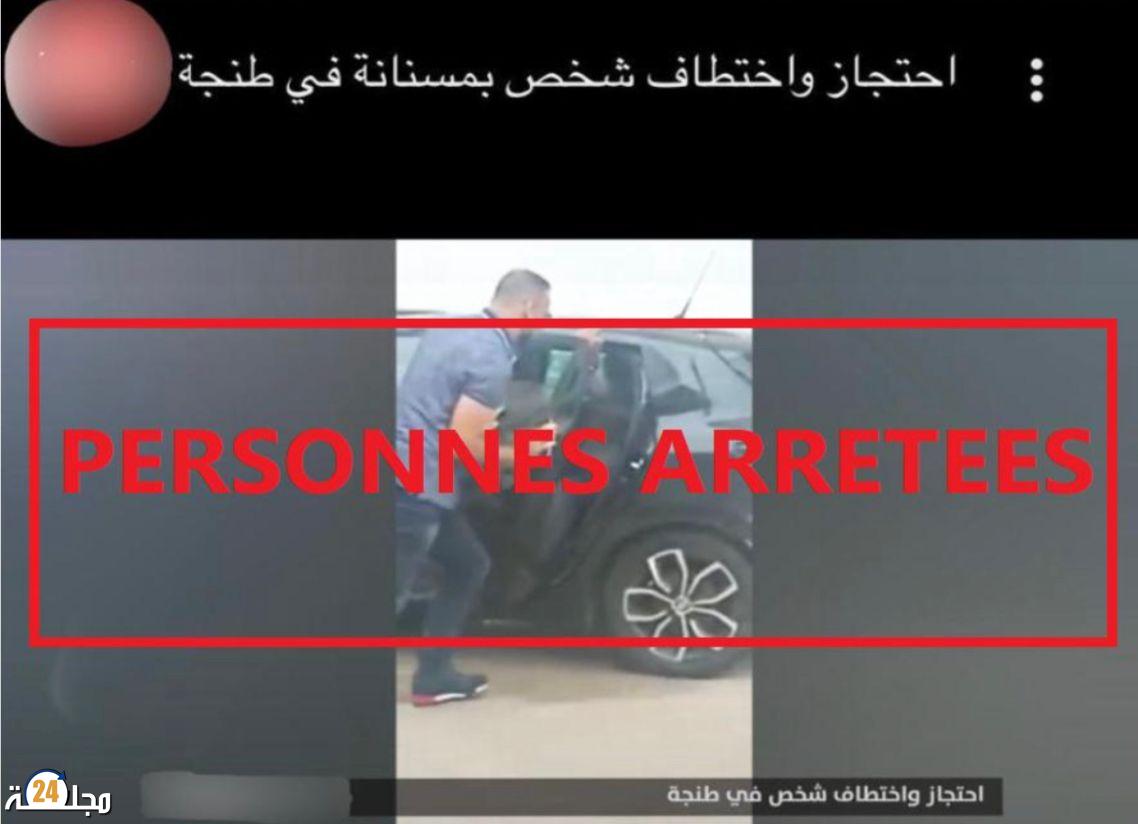 مصالح الأمن تتفاعل مع فيديو يوثق احتجاز شخص داخل سيارة نفعية بطنجة