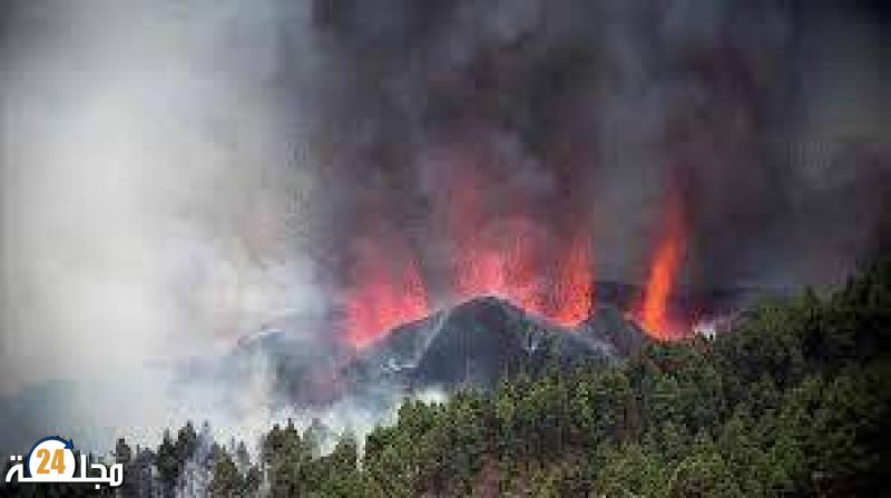 بركان لا بالما يهدد المغرب بتسونامي و حمم بركانية