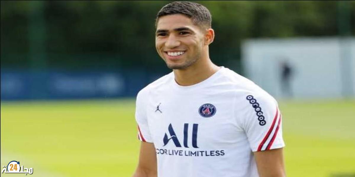 اختيار أشرف حكيمي كأفضل لاعب عربي في الليغ 1